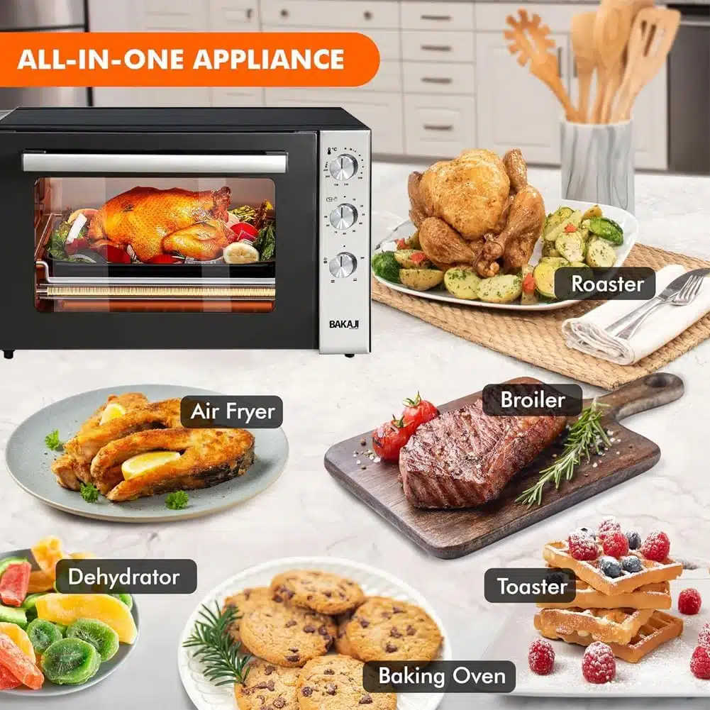 Bakaji Forno Elettrico Ventilato- 70 litri, 2500W 3 Forno elettrico ventilato Bakaji