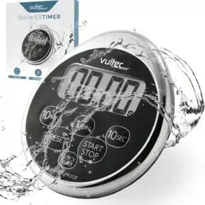 Timer doccia digitale Vultec, risparmio idrico, timer doccia impermeabile