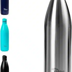 Borraccia termica acciaio inox Otto Koning , bottiglia thermos riduzione plastica