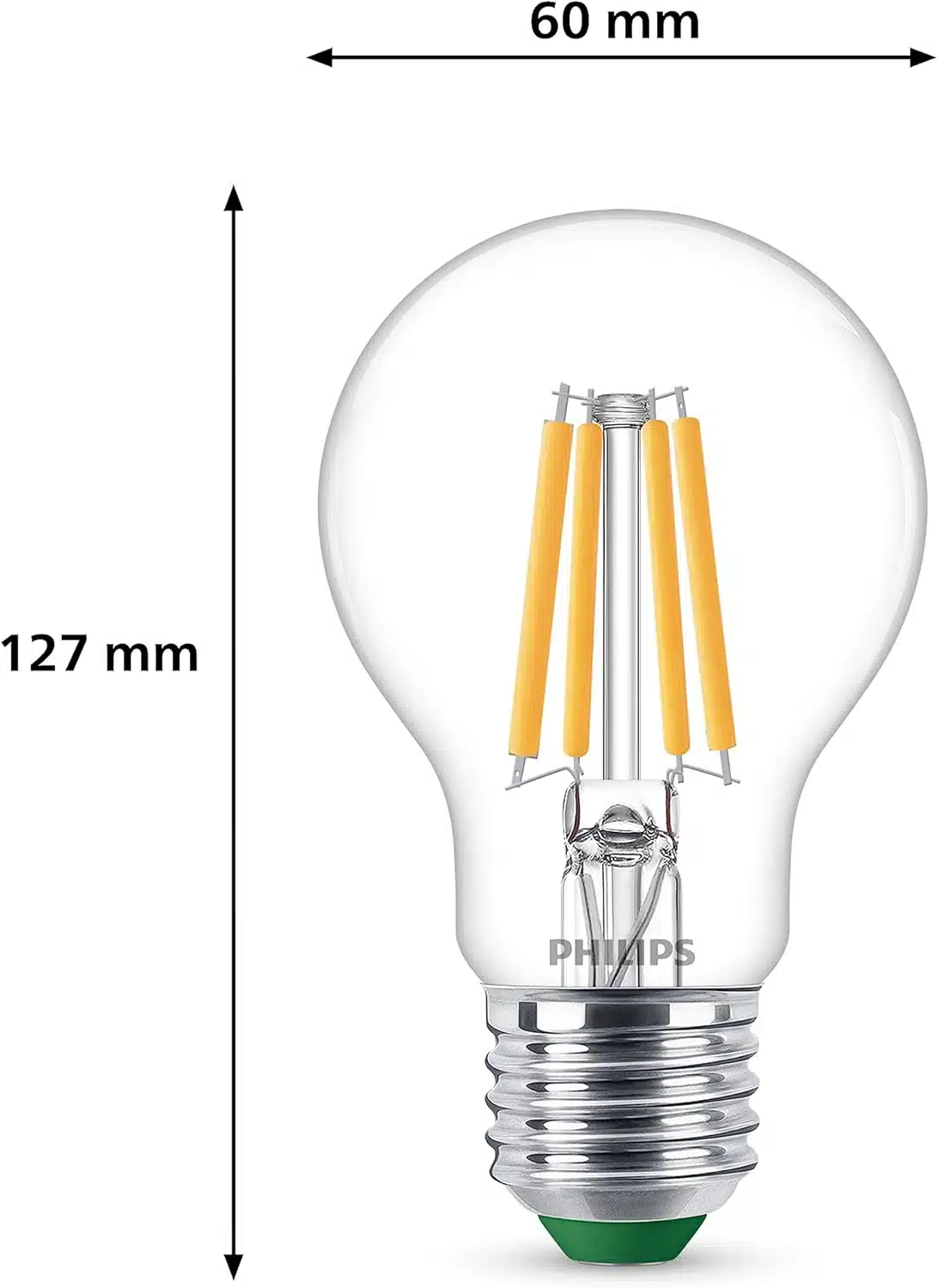 PHILIPS 3 Lampadine a LED, Classe A, E27 2 Lampadine a LED PHILIPS, lampadina philips led , lampadine a LED classe A (2)